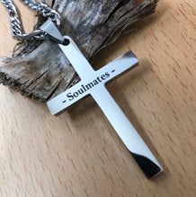 Load image into Gallery viewer, Stainless Steel Personalized Cross Necklace