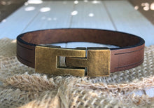 Load image into Gallery viewer, Personalized Name Engraved Leather Bracelet, Custom Leather Wristband