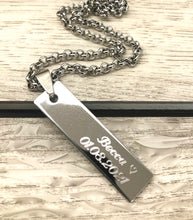 Load image into Gallery viewer, Personalized Mens Tag Necklace