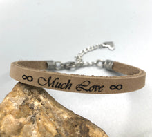 Load image into Gallery viewer, Adjustable Custom Thin Leather Bracelet