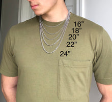 Load image into Gallery viewer, Custom Tag Pendant Necklace w/ Rollo or Ball Chain