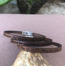 Load image into Gallery viewer, Personalized Thin Bracelet w/ Stainless Steel Clasp