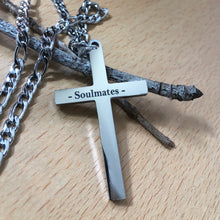 Load image into Gallery viewer, Stainless Steel Personalized Cross Necklace