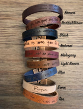 Load image into Gallery viewer, Actual Handwritten Leather Bracelet
