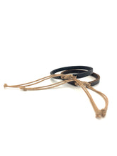 Load image into Gallery viewer, Personalized Adjustable Thin Leather Bracelet