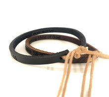 Load image into Gallery viewer, Personalized Adjustable Thin Leather Bracelet