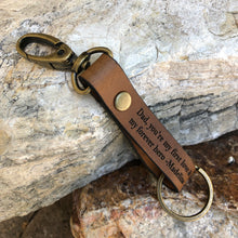 Load image into Gallery viewer, Personalized Leather Keychain