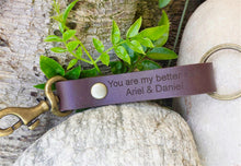Load image into Gallery viewer, Personalized Leather Keychain