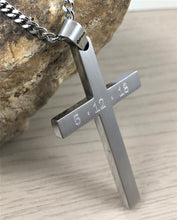 Load image into Gallery viewer, Personalized Religious Cross Necklace,Stainless Steel Custom Men Necklace