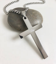 Load image into Gallery viewer, Personalized Name Cross Necklace
