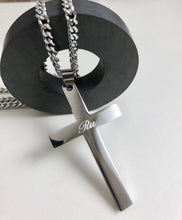Load image into Gallery viewer, Personalized Name Cross Necklace