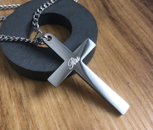 Load image into Gallery viewer, Personalized Name Cross Necklace