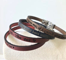 Load image into Gallery viewer, Custom Thin Bracelet w/ Stainless Steel Clasp
