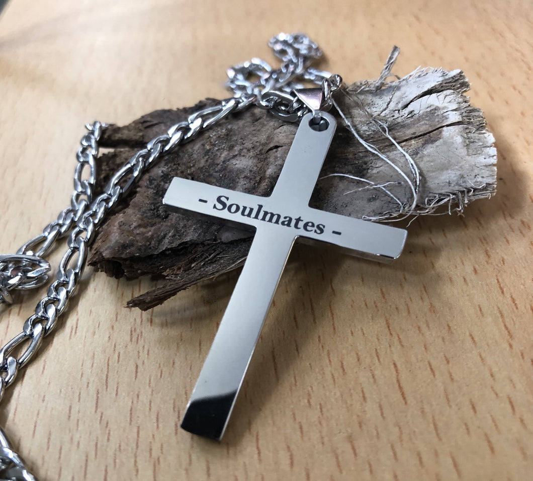 Stainless Steel Personalized Cross Necklace