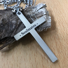 Load image into Gallery viewer, Stainless Steel Personalized Cross Necklace
