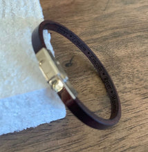 Load image into Gallery viewer, Personalized Thin Leather Bracelet
