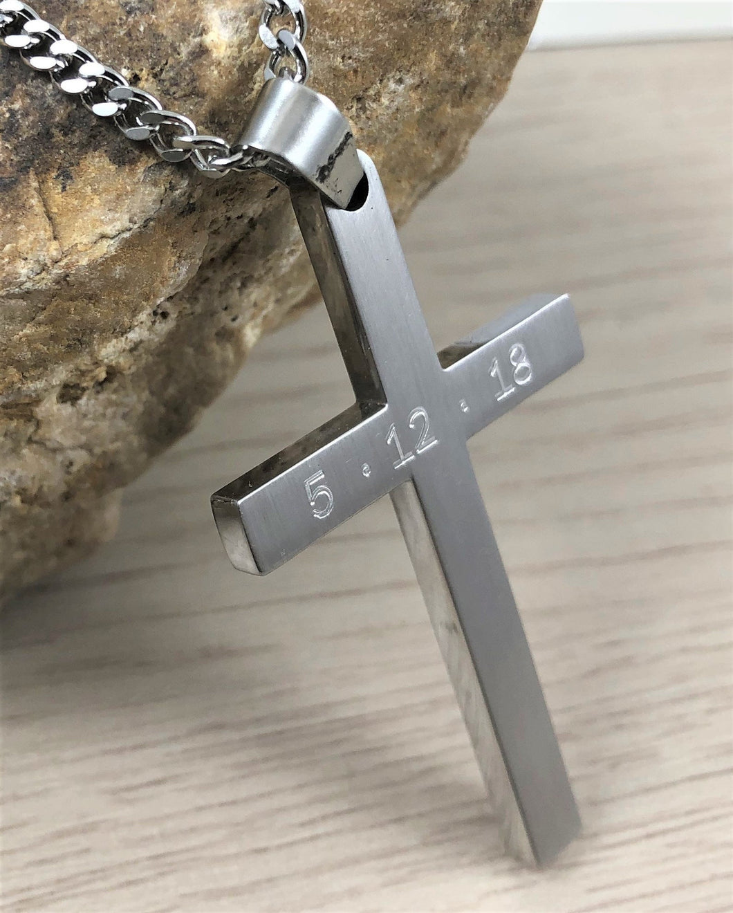 Personalized Men Cross. Engraved Cross Necklace. Solid 925 Sterling Silver  Cross 50mm L X 35mm W X 1mm T.. Personalized Gift. UNISEX. 5102 - Etsy | Engraved  cross, Pendant, Pendant necklace